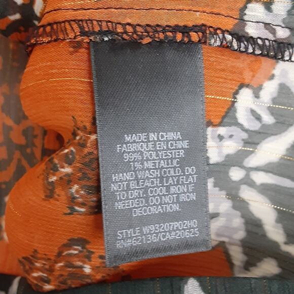 Guess Y2K Sheer Gypsy Blouse Puff Sleeve Womens S Bohemian Paisley Free Spirit - Picture 5 of 8